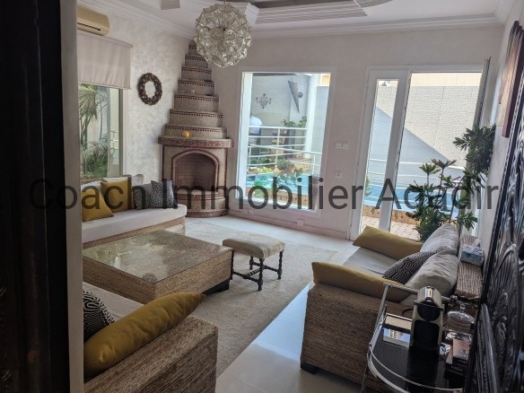 CITE SUISSE AGADIR : somptueuse villa ; jardin, piscine