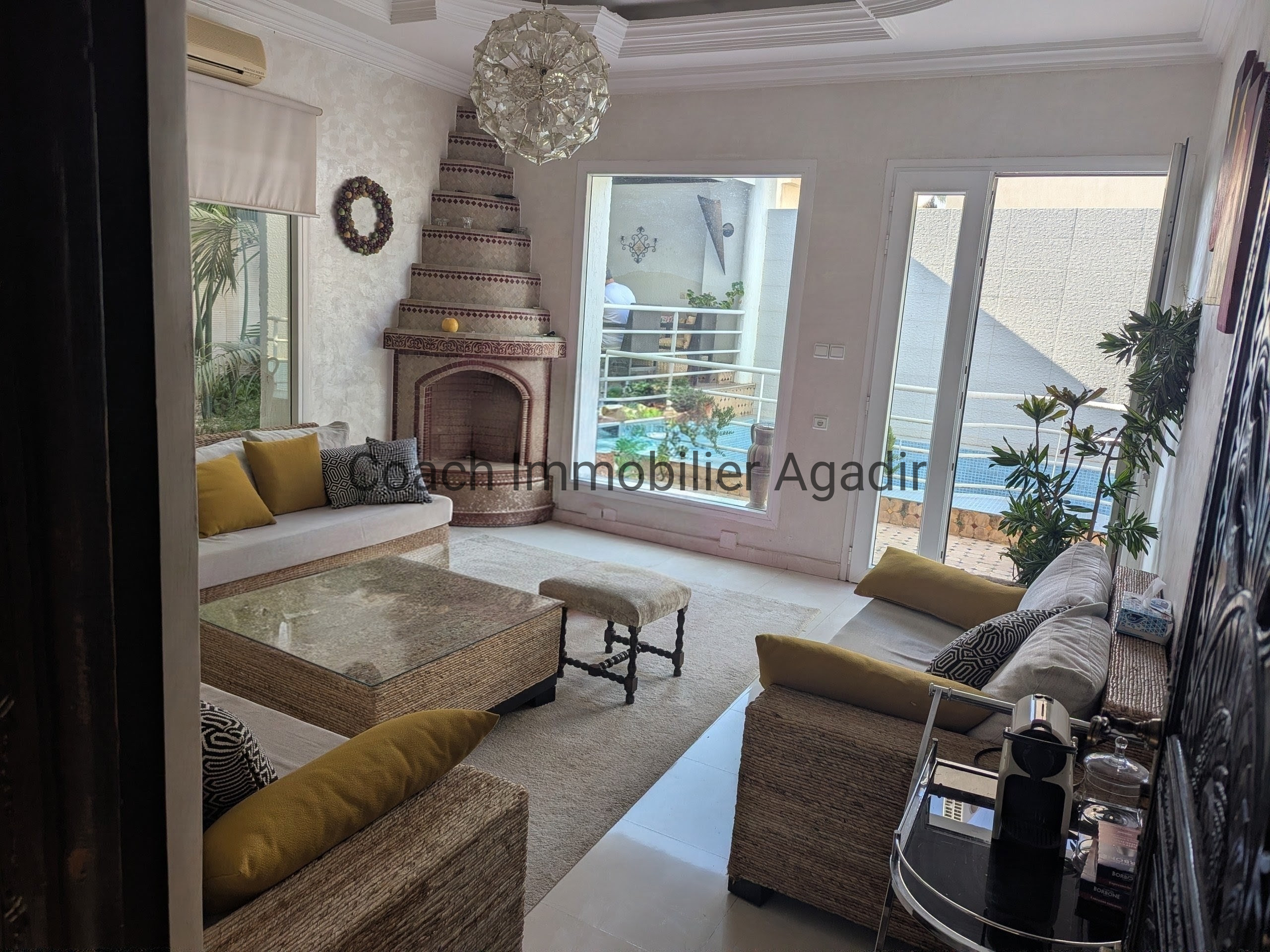 CITE SUISSE AGADIR : somptueuse villa ; jardin, piscine